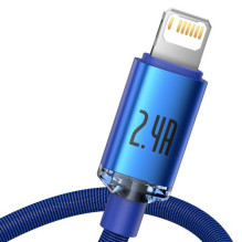 USB Cable Baseus 'Crystal Shine' blue 'Lightning' 120cm