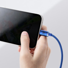 USB Cable Baseus 'Crystal Shine' blue 'Lightning' 120cm