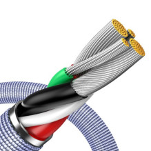 USB Cable Baseus 'Crystal Shine' purple 'Lightning' 120cm USB Cable Baseus 'Crystal Shine' purple 'Lightning' 120cm