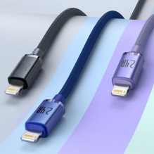 USB Cable Baseus 'Crystal Shine' purple 'Lightning' 120cm USB Cable Baseus 'Crystal Shine' purple 'Lightning' 120cm