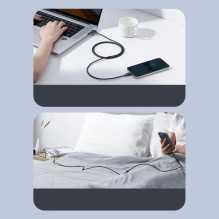 USB Cable Baseus 'Crystal Shine' purple 'Lightning' 120cm USB Cable Baseus 'Crystal Shine' purple 'Lightning' 120cm