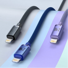 USB Cable Baseus 'Crystal Shine' purple 'Lightning' 120cm USB Cable Baseus 'Crystal Shine' purple 'Lightning' 120cm