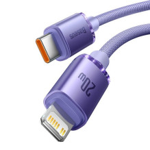 USB Kabelis Baseus 'Crystal Shine' violetinis 'Type-C / Lightning' 200cm (iki 20W) USB Kabelis Baseus 'Crystal Shine' violetinis 'Type-C / Lightning' 200cm (iki 20W)