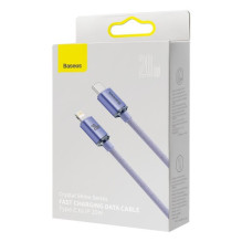 USB Kabelis Baseus 'Crystal Shine' violetinis 'Type-C / Lightning' 200cm (iki 20W) USB Kabelis Baseus 'Crystal Shine' violetinis 'Type-C / Lightning' 200cm (iki 20W)