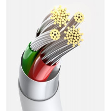 USB Cable Baseus '3in1 Superior' white 150cm (up to 3.5A) USB Cable Baseus '3in1 Superior' white 150cm (up to 3.5A)