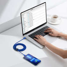 USB Cable Baseus 'Crystal Shine' blue 'Type-C / Lightning' 200cm (up to 20W) USB Cable Baseus 'Crystal Shine' blue 'Type-C / Lightning' 200cm (up to 20W)