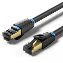 Komutacinis kabelis CAT.8 SFTP / 10M juodas IKABL VENTION