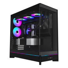 Korpusas, MONTECH, HS02 PRO, MidiTower, Korpuso savybės: Nuimamas HDD krepšelis / Permatomas skydelis, Nepridedamas, ATX