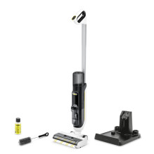 Vacuum Cleaner, KARCHER, Three-in-one floor cleaner FCV 3, Dry&amp;wet, 2-in-1 stick vacuum, White, Bagless, Battery, 1.