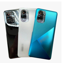 Back cover for Xiaomi Poco F3 / Night Black / (with camera glass) HQ