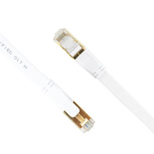 Flat network cable S / STP CAT8 PNI U8200W 2 x RJ45, 4 pairs of wires, 28AWG, 20m and Sticky Pad Blue included Flat network cable S / STP CAT8 PNI U8200W 2 x RJ45, 4 pairs of wires, 28AWG, 20m and Sticky Pad Blue included