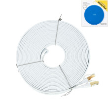 Flat network cable S / STP CAT8 PNI U8200W 2 x RJ45, 4 pairs of wires, 28AWG, 20m and Sticky Pad Blue included Flat network cable S / STP CAT8 PNI U8200W 2 x RJ45, 4 pairs of wires, 28AWG, 20m and Sticky Pad Blue included