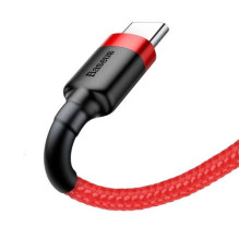 USB Cable Baseus 'Cafule' red 'Type-C' 100cm