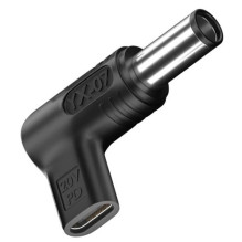 Adapteris - Papildomas skaitmeninis USB Type-C (PD) į DC 7.4x5.0 mm 100W Juodas