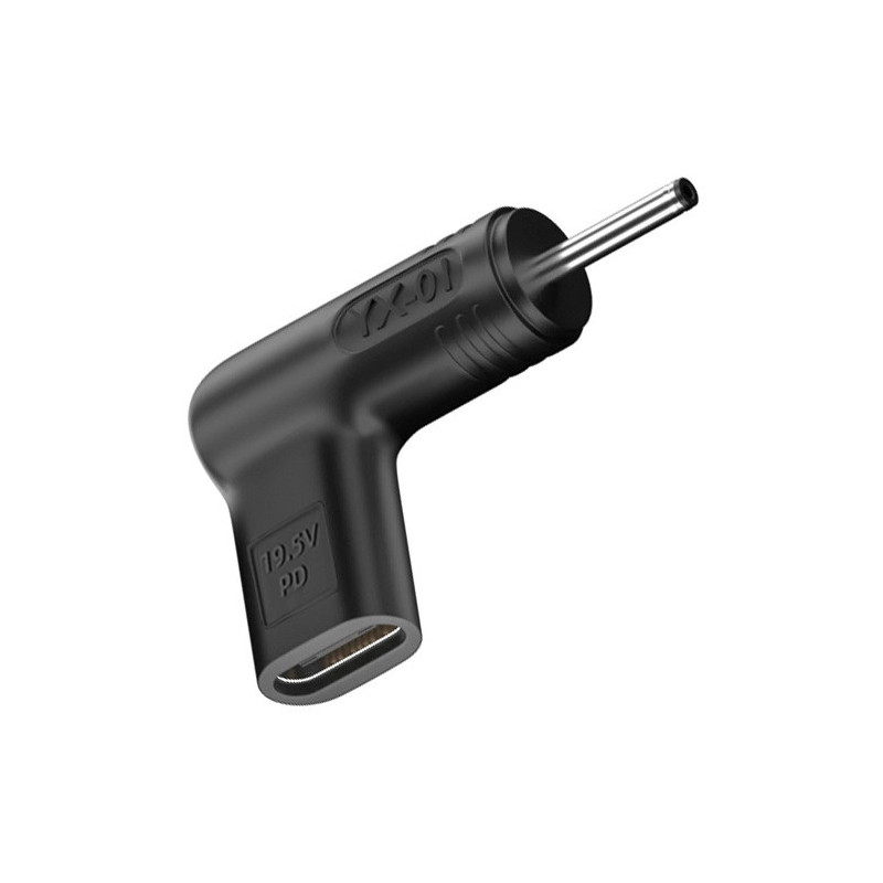 Adapteris - Papildomas skaitmeninis USB Type-C į DC 3.0x1.1 mm 100W Juodas