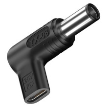 Adapteris - Papildomas skaitmeninis USB Type-C į DC 7.4x5.0 mm 100W Juodas