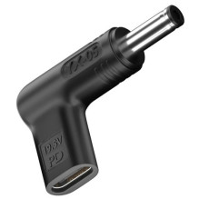 Adapteris - USB Type-C į DC 5.5x2.1 mm 100W Juodas