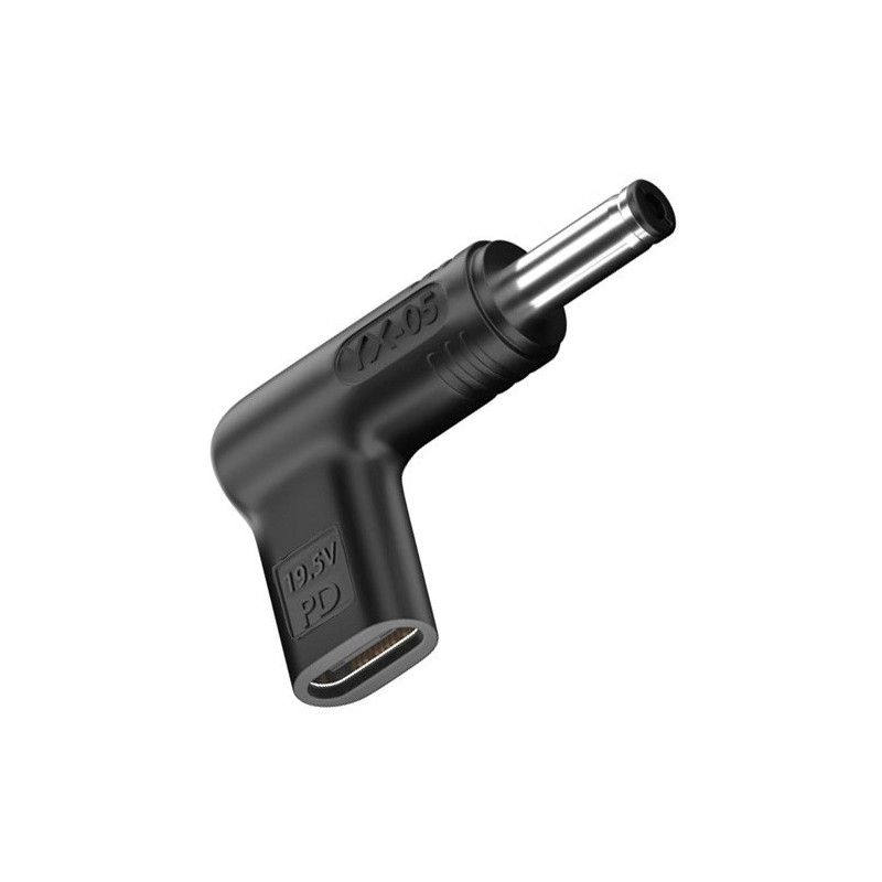 Adapteris - USB Type-C į DC 5.5x2.1 mm 100W Juodas