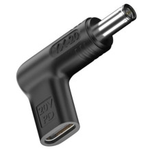 Adapteris - Papildomas skaitmeninis USB Type-C į DC 6.0x3.7 mm 100W Juodas