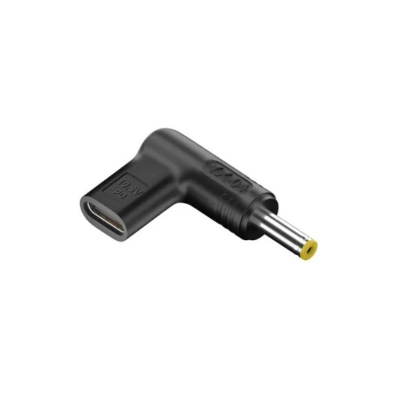 Adapteris - Papildomas skaitmeninis USB Type-C į DC 4.8x1.7 mm 100W Juodas