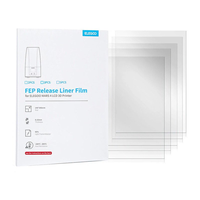 3D spausdintuvo priedas - ELEGOO Mars 5 FEP plėvelė 0,15 mm 95% šviesos pralaidumas