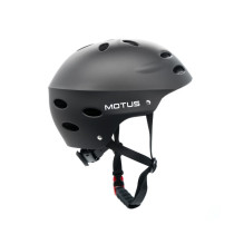 Apsauginis šalmas - Motus MOTHAM7LBA 58-62 cm, kietas korpusas, 15 ventiliacijos angų, juoda
