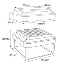 Lauko apšvietimas - GreenBlue saulės LED stulpinė šviesa GB127 3200K