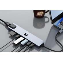 Hawk HW-HUB801 8in1 Adapter USB-C