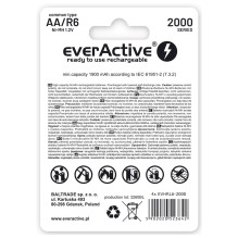 Baterija - everActive Ni-MH R6 AA 2000 mAh Silver Line 1.2V Baterija - everActive Ni-MH R6 AA 2000 mAh Silver Line 1.2V