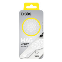SBS MAG Grippy MagSafe Compatible Holder with Suction Cup and Ear - White SBS MAG Grippy MagSafe Compatible Holder with Suction Cup and Ear - White