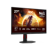 LCD monitorius, AOC, 27 colių, 3840 x 2160 pikselių, 4K Ultra HD, natūralus kraštinių santykis 16:9, LED, plokščias, U27