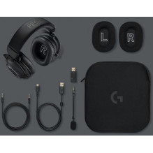 „Logitech G PRO X 2 LIGHTSPEED“ belaidės žaidimų ausinės, juodos + stovas