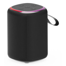 Nešiojamas garsiakalbis, GEMBIRD, juodas, belaidis, Bluetooth, SPK-BT-LED-08S