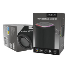 Portable Speaker, GEMBIRD, Black, Wireless, Bluetooth, SPK-BT-LED-08S