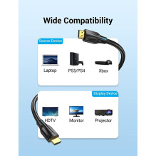 CABLE HDMI 8K / 10M BLACK AANBL VENTION CABLE HDMI 8K / 10M BLACK AANBL VENTION