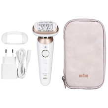 BRAUN Silk-epil 9-011 3D IPL Epilator, Wet &amp; Dry, White, Gold