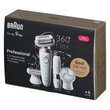 Braun Silk-épil 9 Flex 9-360 3D 40 pincetų Rožinis, Baltas