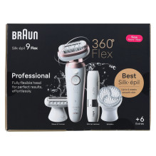 Braun Silk-épil 9 Flex 9-360 3D 40 tweezers Rose, White