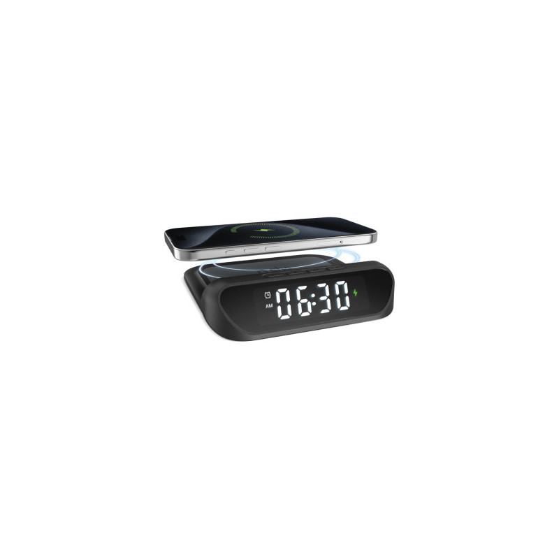 Pulkstenis un lādētājs SBS Wireless Charge Qi 15W Black