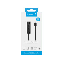 Sandberg 136-73 Headset USB-C Controller 1.5m