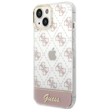 Guess GUHCP14MHG4MHP iPhone 14 Plus 6.7 "pink / pink hardcase 4G Pattern Script