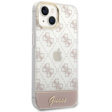 Guess GUHCP14MHG4MHP iPhone 14 Plus 6.7 "pink / pink hardcase 4G Pattern Script