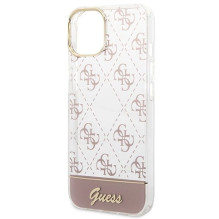 Guess GUHCP14MHG4MHP iPhone 14 Plus 6.7 "pink / pink hardcase 4G Pattern Script