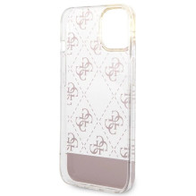Guess GUHCP14MHG4MHP iPhone 14 Plus 6.7 "pink / pink hardcase 4G Pattern Script