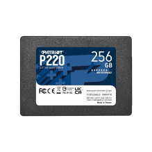 SSD, PATRIOT, P220, 256GB, SATA, Write speed 490 MBytes / sec, Read speed 550 MBytes / sec, 2,5", TBW 120 TB, P220S