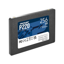 SSD, PATRIOT, P220, 256GB, SATA, Write speed 490 MBytes / sec, Read speed 550 MBytes / sec, 2,5", TBW 120 TB, P220S