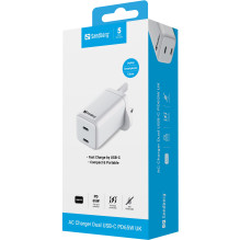 Sandberg 441-62 AC Charger Dual USB-C PD65W UK Sandberg 441-62 AC Charger Dual USB-C PD65W UK