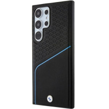 BMW BMHMS24L23RDCLK S24 Ultra S928 black / black hardcase Signature Leather Textured &amp; Line MagSafe