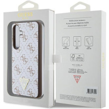 Guess 4G Triangle case for Samsung Galaxy S24 - white