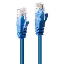Network Cable - LINDY Cat.6 U/UTP Network Cable, RJ45, M/M, 250MHz, 7.5 m, Blue